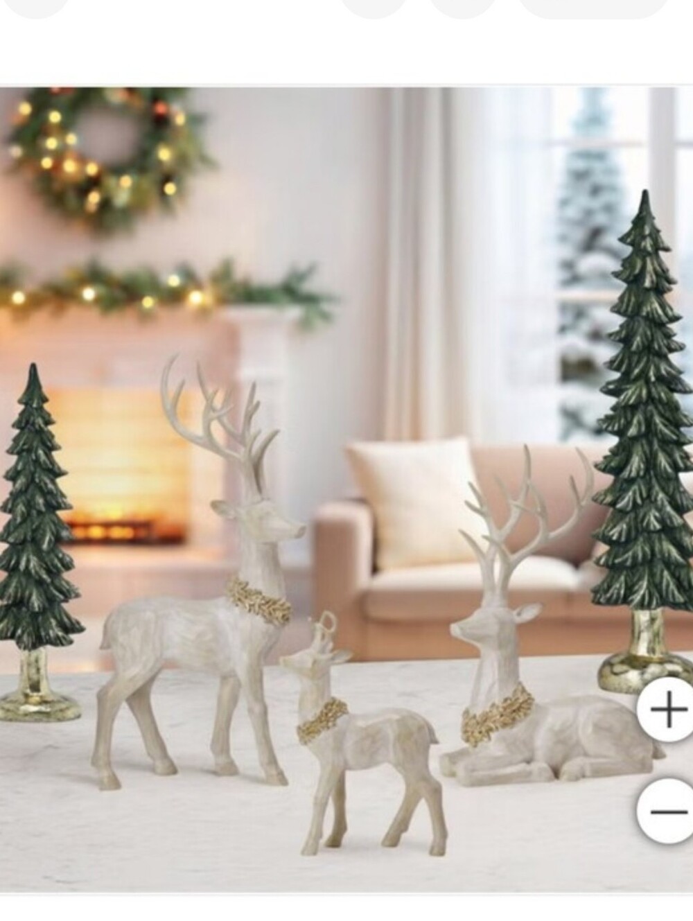Deer Family &Trees-Set of 5 2026 Holiday Edition LARGE Ornaments & GIFTS